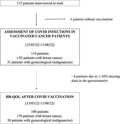 Health-related quality of life and patient-centred outcomes with COVID-19 vaccination in patients with breast cancer and gynaecological malignancies